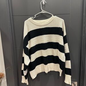 Striped Black and White Sweater
